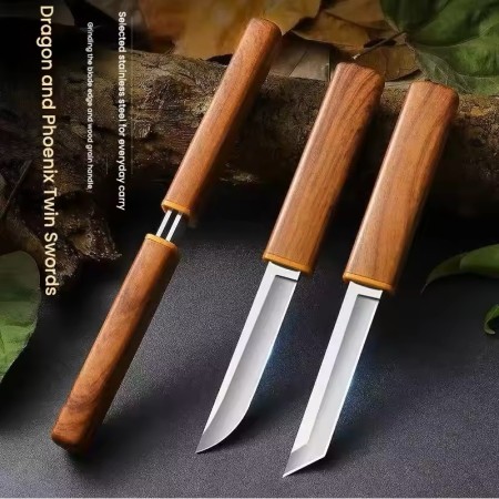 2-in-1 Double Knife Stainless Steel Knife